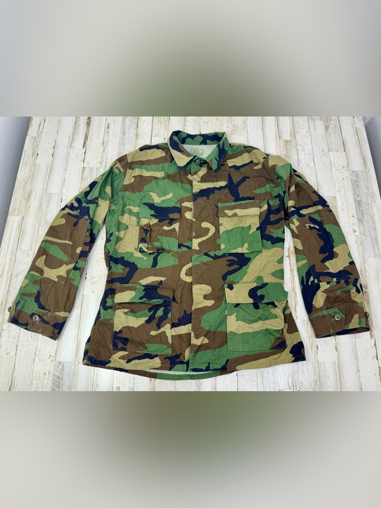 U.S. Army Other - Vintage US Military Shirt Mens Large Camo Cargo Woodland Combat Shacket